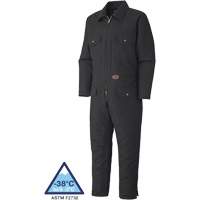 520A Quilted Duck Coveralls, Men's, Black, Size Small Consource