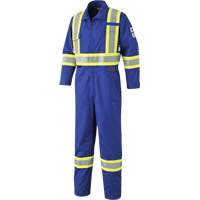 7704 FR-Tech&reg; High-Visibility Coveralls, Size 42, Royal Blue, 10 cal/cm²/9.7 cal/cm² Consource