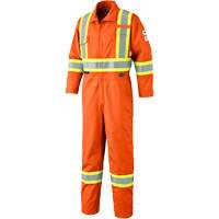 7702T FR-Tech&reg; Arc-Rated Coverall, Size 40 (Tall), High Visibility Orange, 10 cal/cm² Consource