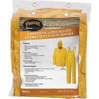 577 3-Piece Rain Suit, Polyester/PVC, 6X-Large, Yellow Consource