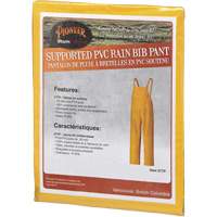 577P Storm Master&reg; Bib Pants, Small, Polyester/PVC, Yellow Consource