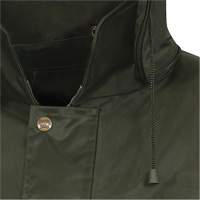 D8120J Nailhead Ripstop Tree Planter Hooded Jacket, Polyester/PVC, X-Small, Green Consource