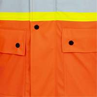 5892PKT High-Visibility FR Waterproof Safety Jacket, X-Small, High Visibility Orange Consource