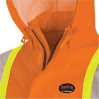 5880 FR/Arc-Rated Waterproof Rain Jacket, X-Small, High Visibility Orange, 10 cal/cm² Consource