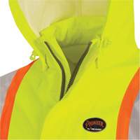 5881 FR/Arc-Rated Waterproof Rain Jacket, X-Small, High Visibility Yellow, 10 cal/cm² Consource