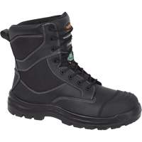 1050 Black Composite Safety Work Boots, Leather, Size 14, Impermeable Consource