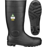 1022 Bottes de s&eacute;curit&eacute;, PVC, Embout Acier, Pointure 10, Semelle R&eacute;sistant aux perforations Consource