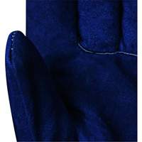 630 Blue Insulated Fitter's Gloves, One Size, Split Cowhide Palm, Boa Inner Lining Consource