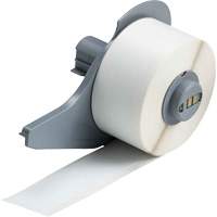 All-Weather Permanent Adhesive Label Tape, Vinyl, White, 1" Width Consource