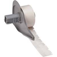 Self-Laminating Wrap-Around Wire & Cable Labels, Vinyl, 0.5" L x 0.75" H, White Consource
