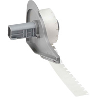 Harsh Environment Multi-Purpose Labels, Polyester, 0.35" L x 0.2" H, Black on Clear Consource