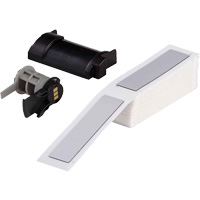 Raised Panel Labels, Polyester, 1" L x 4" H, White Consource