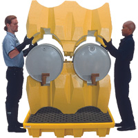 Syst&egrave;me de confinement Ultra-Drum sans drain pour 4 barils, 53" lo x 53" la x 77,8" ha, 3000 gal. US Capacit&eacute; Consource