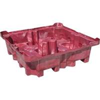 4-Drum Ultra-Spill King&reg; Drum Spill Pallet, 85 US gal. Spill Capacity, 51" x 51" x 17.5" Consource