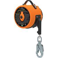 Latchways Sealed Self-Retracting Lanyard, 85', 1 Leg, Stainless Steel Cable, Snap Hook Harness Connector Consource