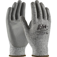 G-Tek&reg; Seamless Knit Cut-Resistant Gloves, Size X-Small, 13 Gauge, Polyurethane Coated, PolyKor&reg; Shell, ASTM ANSI Level A2/EN 388 Level B Consource
