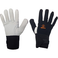 Gant r&eacute;sistant &agrave; limpact pour droitier, 7/Petit, Paume en Cuir fleur, Poignet &eacute;lastique Consource