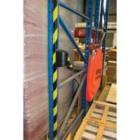 Magnetic Wall Mount Barrier with Magnetic Tape, Plastic, Magnetic Mount, 15', Black and Yellow Tape Consource
