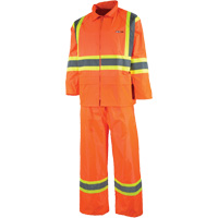 V&ecirc;tement imperm&eacute;able &eacute;tanche, Nylon/PVC, T-petit, Orange haute visibilit&eacute; Consource