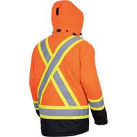 5407 Waterproof Insulated Heated Safety Jacket, Men's, Small, High-Visibility Orange Consource