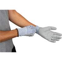 Eco-Friendly Stretch Cut-Resistant Gloves, Size 7, 13 Gauge, Polyurethane Coated, HPPE/RPET Shell, ASTM ANSI Level A2 Consource