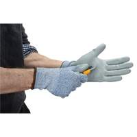 Eco-Friendly Stretch Cut-Resistant Gloves, Size 7, 13 Gauge, Polyurethane Coated, HPPE/RPET Shell, ASTM ANSI Level A2 Consource