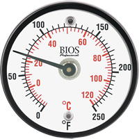 Magnetic Surface Thermometer, Non-Contact, Analogue, 0-250°F (-20-120°C) Consource