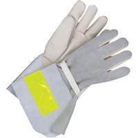 Gants de travail doubl&eacute;s avec poignet de 5", Cuir fleur de vache, Taille 10 Consource