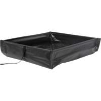 Berme de confinement des d&eacute;versements repliable &agrave; rouler, Capacit&eacute; 15 gal. US, 2' la x 2' lo x 6" h Consource