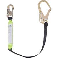 SA-6402-4 Shock Absorbing Lanyard, 4', Form Hook Center, Snap Hook Leg Ends, Polyester Consource