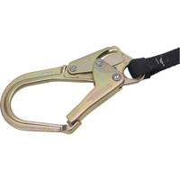 SA-6402-4 Shock Absorbing Lanyard, 4', Form Hook Center, Snap Hook Leg Ends, Polyester Consource