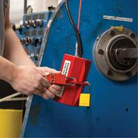 Velocity Plus Safety Lockout Padlock, Orange, Keyed Alike, Aluminum, 1-1/2" Width Consource