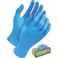 Tri-Polymer Disposable Gloves, Small, Polyethylene, 5-mil, Powder-Free, Blue Consource