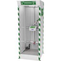 Emergency Cubicle Shower & Covered Eye & Face Wash with Sump Pump Consource