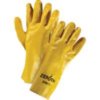Rough-Finish Chemical-Resistant Gloves, Size 9, 12" L, PVC, Interlock Inner Lining, 47-mil Consource