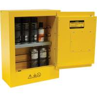 Armoire de s&eacute;curit&eacute; miniature pour produits inflammables, 2 gal., 1 Porte(s), 17" La x 22" h x 8" p Consource