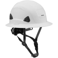 Casque Fibre Metal de style escalade avec bordure compl&egrave;te, R&eacute;pond aux normes CSA type 2, Suspension Rochet, Non ventil&eacute; Consource