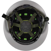 Casque Fibre Metal de style escalade avec bordure compl&egrave;te, R&eacute;pond aux normes CSA type 2, Suspension Rochet, Ventil&eacute; Consource