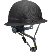 Casque Fibre Metal de style escalade avec bordure compl&egrave;te, R&eacute;pond aux normes CSA type 2, Suspension Rochet, Non ventil&eacute; Consource
