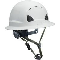 Casque Fibre Metal de style escalade avec bordure compl&egrave;te, R&eacute;pond aux normes CSA type 2, Suspension Rochet, Ventil&eacute; Consource
