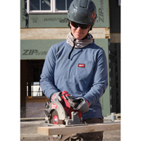 T-shirt &agrave; manches longues avec poches GRIDIRON, Femmes, T-petit, Bleu Consource