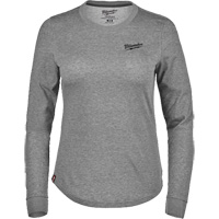 T-shirt hybride &agrave; manches longues FREEFLEX, Femmes, T-petit, Gris Consource
