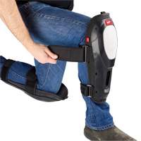Dynamic Flooring Knee Pad, Hook and Loop Style, Plastic Caps, Foam Pads Consource