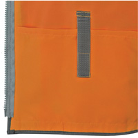 Pioneer Mesh Back Zip Front Surveyor Safety Vest, High Visibility Orange, Small, Polyester Consource