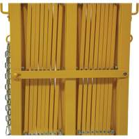 Barri&egrave;re extensible, 84" h x 20' lo, Jaune Consource