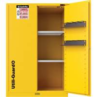 Armoire de s&eacute;curit&eacute; pour produits inflammables Utili-Guard+, 45 gal., 2 Porte(s), 43" La x 65" h x 22" p Consource