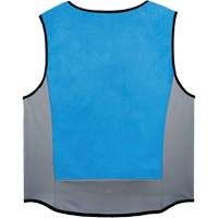 Veste de refroidissement &eacute;vaporatif Chill-Its 6667 avec fermeture &agrave; glissi&egrave;re, Moyen, Bleu Consource