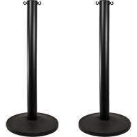Industrial Stanchion, 37" High, Black Consource