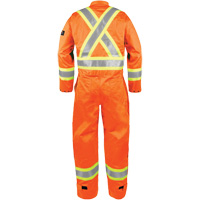 High-Visibility Fire-Resistant Coveralls, Size Small, Orange Consource