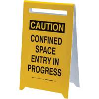 Panneau de sol “Caution Confined Space Entry In Progress”, Anglais Consource